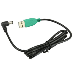 USB Type A with 90-Degree DC Cable