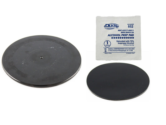 Black 3.5" Adhesive Plate for Suction Cups