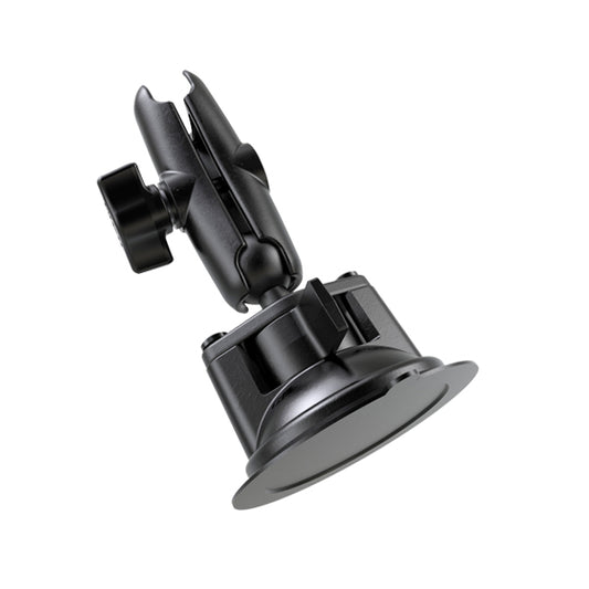 RAM 1" Ball Medium Double Socket Arm w/ 3.3" Diameter Suction Cup Twist-Lock Base (RAM-B-166-103U)