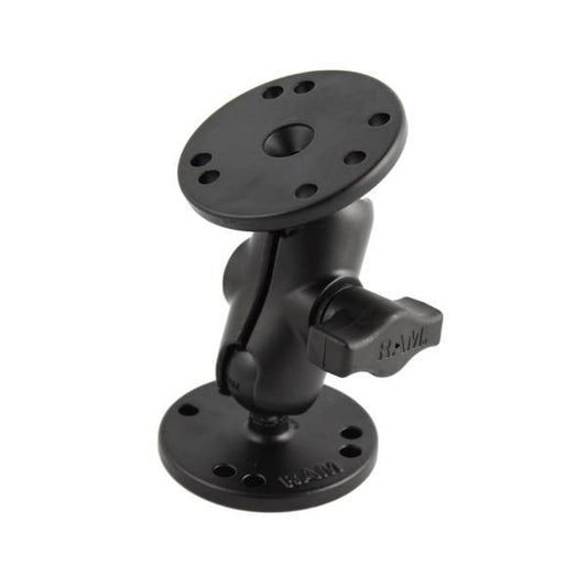 RAM Short Double Arm 2.5" Round Bases (RAM-B-101U-A)