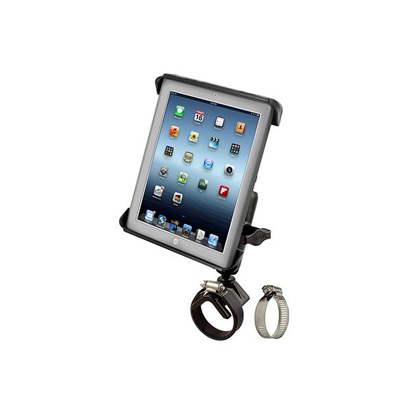 RAM® Tab-Tite Mount with Strap Hose Clamp Base for iPad Gen 1-4 + More (RAM-B-108-TAB3)