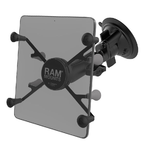 RAM X-Grip with RAM Twist-Lock Suction Cup Mount for 7"-8" Tablets (RAM-B-166-UN8U)