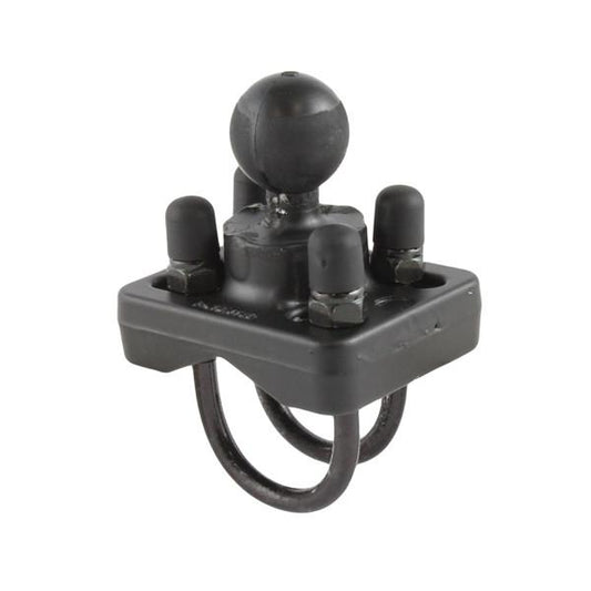 RAM Double U Bolt Base with 1" Ball (RAM-B-235U)