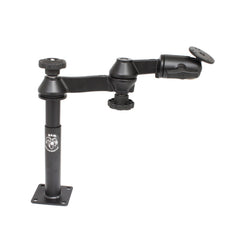 RAM Double Swing Arm with Male Tele-Pole, Female Tele-Pole & Round Base (RAM-VP-SW1-47)