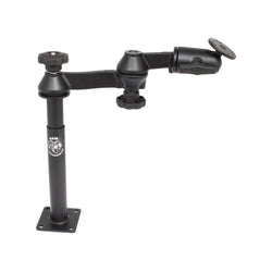 RAM Double Swing Arm with Male, Female Tele-Pole & Round Base AMPs Hole Pattern (RAM-VP-SW1-89)