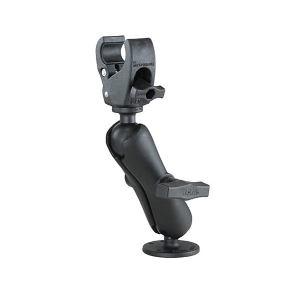 RAM Small Tough-Claw™ Base with Double Socket Arm and 1.5" Round Base Adapter (RAP-400-202U)