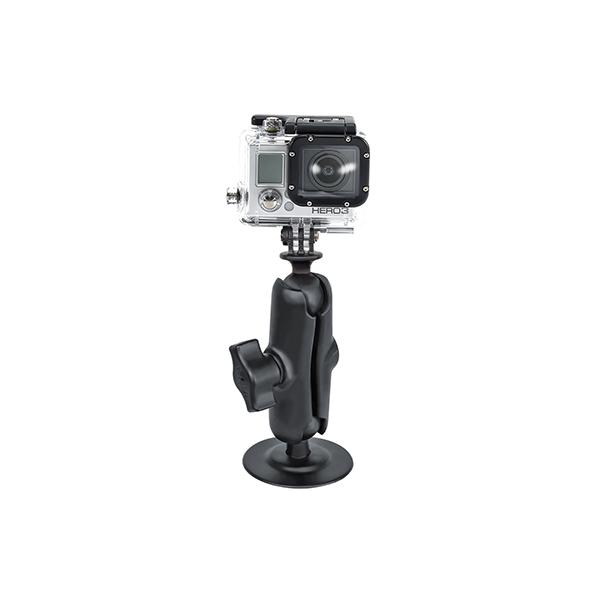 RAM® Flex Adhesive Double Ball Mount with Action Camera Adapter (RAP-B-378-202U-GOP1)